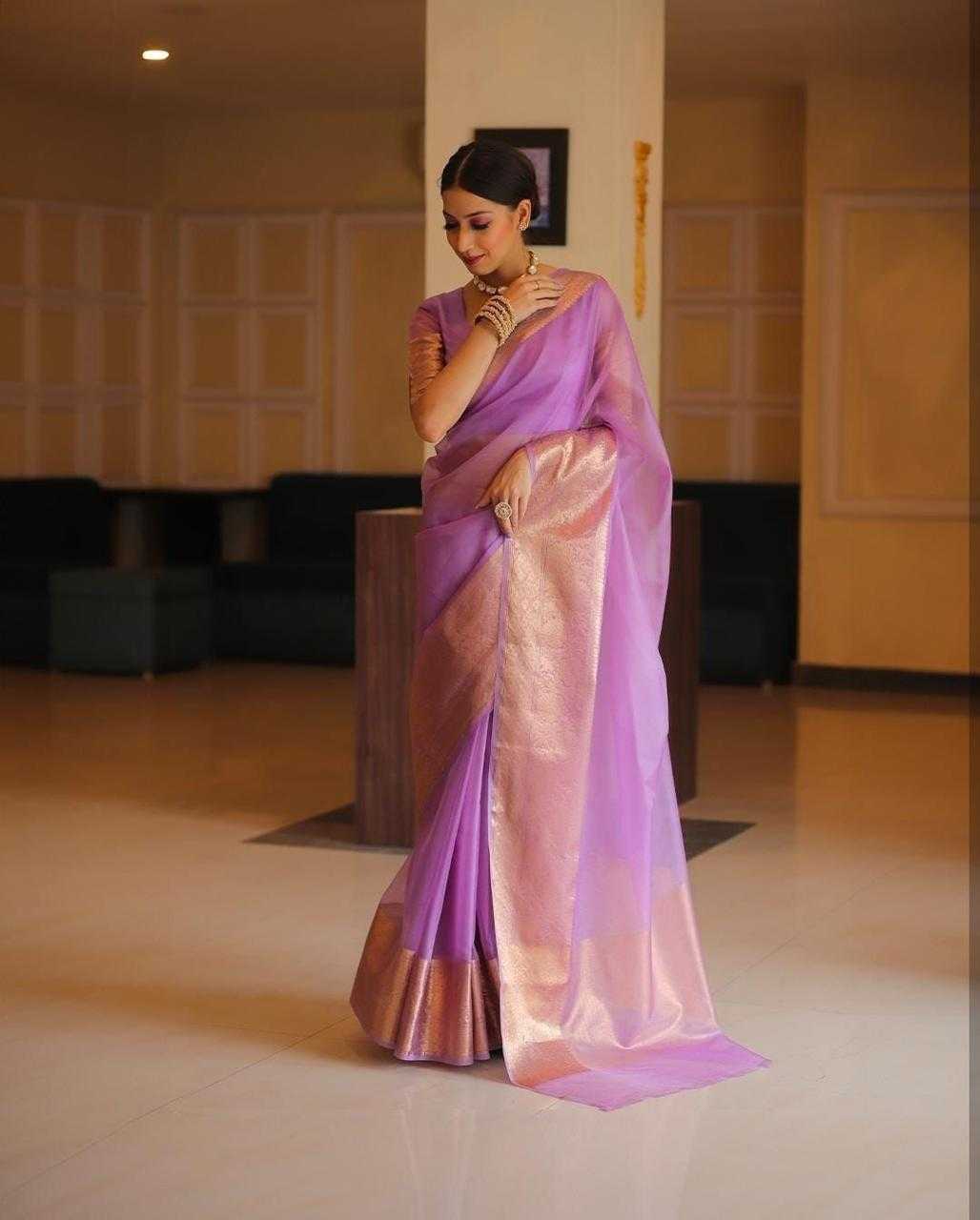 YNF ORGANZA RDM SOLID WHOLESALE SAREES MANUFACTURER